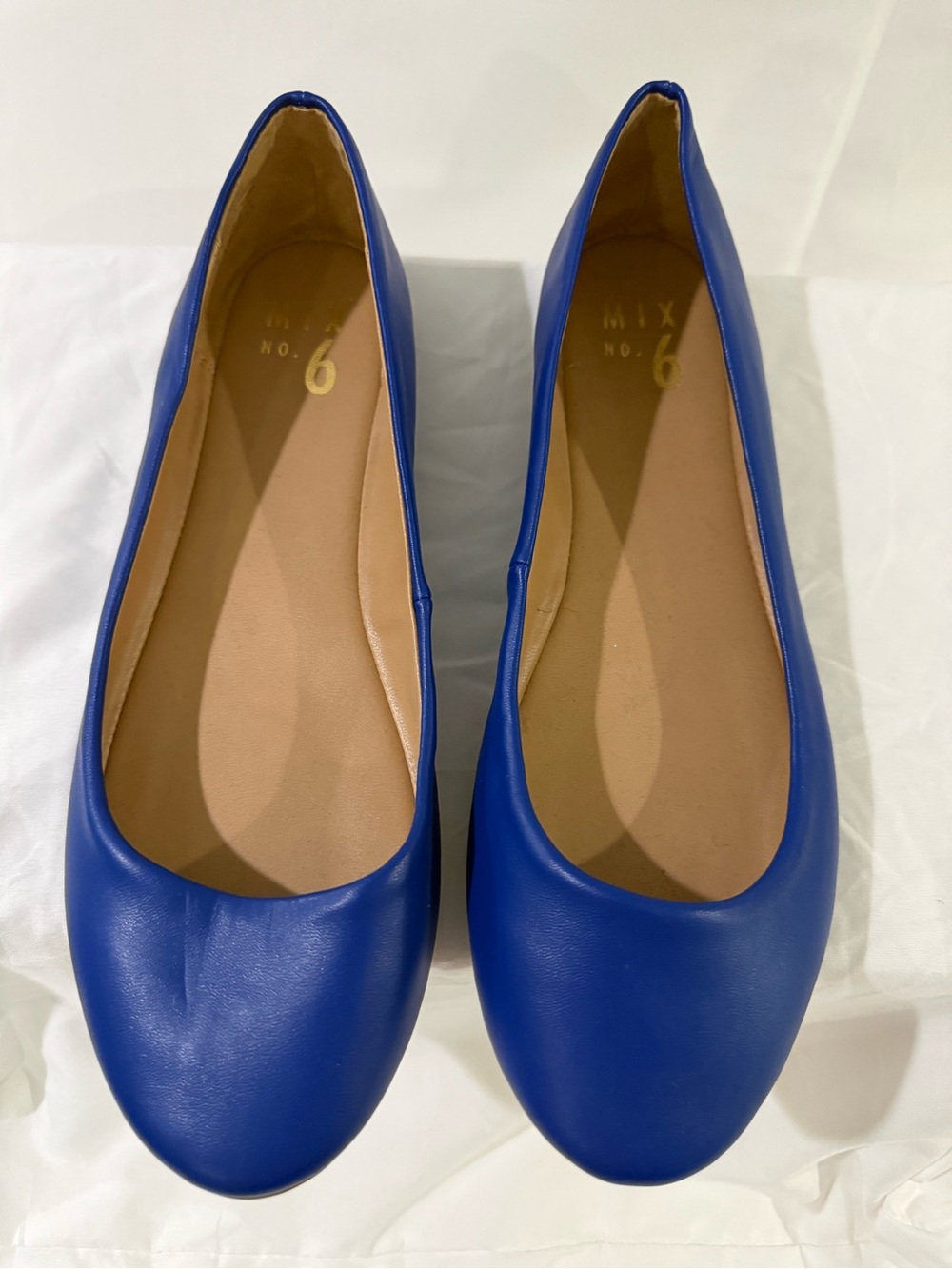 Mix No. 6 Danzey Cobalt Blue Round Toe Ballet Flats - Size 8 W